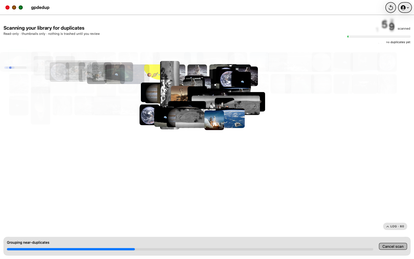 Grouping near-duplicates on your Mac
